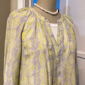 Joie silk popover top